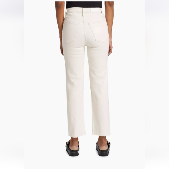 NWT Re/Done 70's Stove Pipe Jeans Vintage White 30 $265 Sold at Revolve - Picture 4 of 16